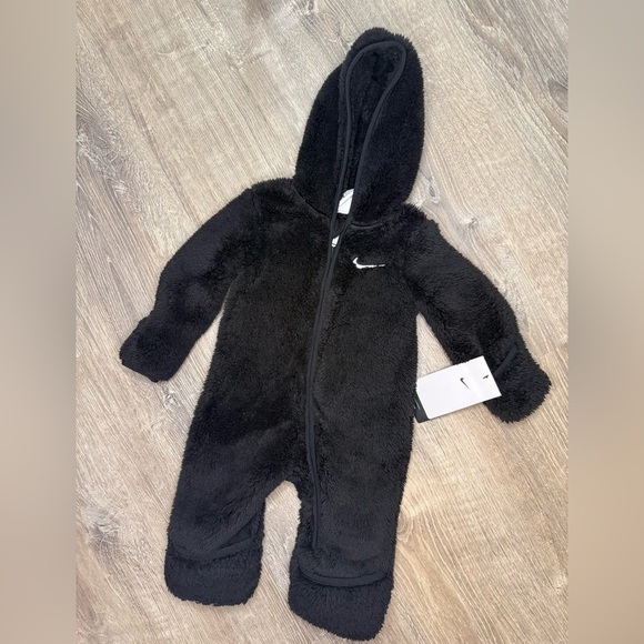 Nike Other - NWT Nike Hooded Sherpa Coverall Black 6M